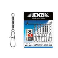 Jenzi High-Speed 3-fach Wirbel/Fastlock-Karabiner
