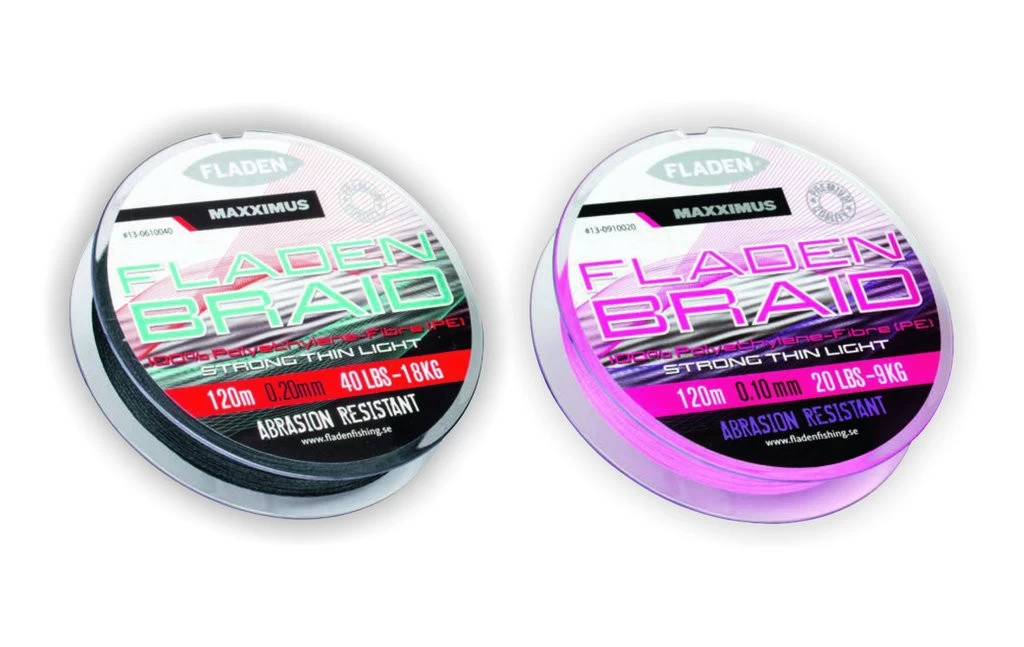 MAXXIMUS FLADEN BRAID 250m - Geflochtene Schnur Grau O. Pink - Image 4