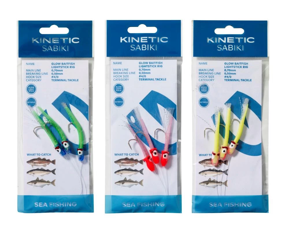 Kinetic Sabiki Glow Baitfish Lightstick Vorfach - Image 2